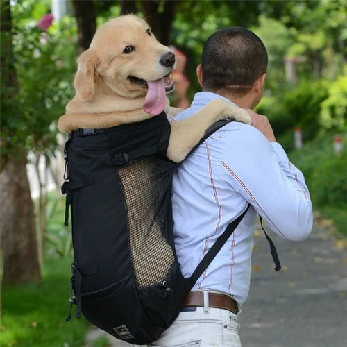 PETCUTE Sac à Dos de Transport Respirant pour Chiens et Chats - Jusqu'à 25 kg