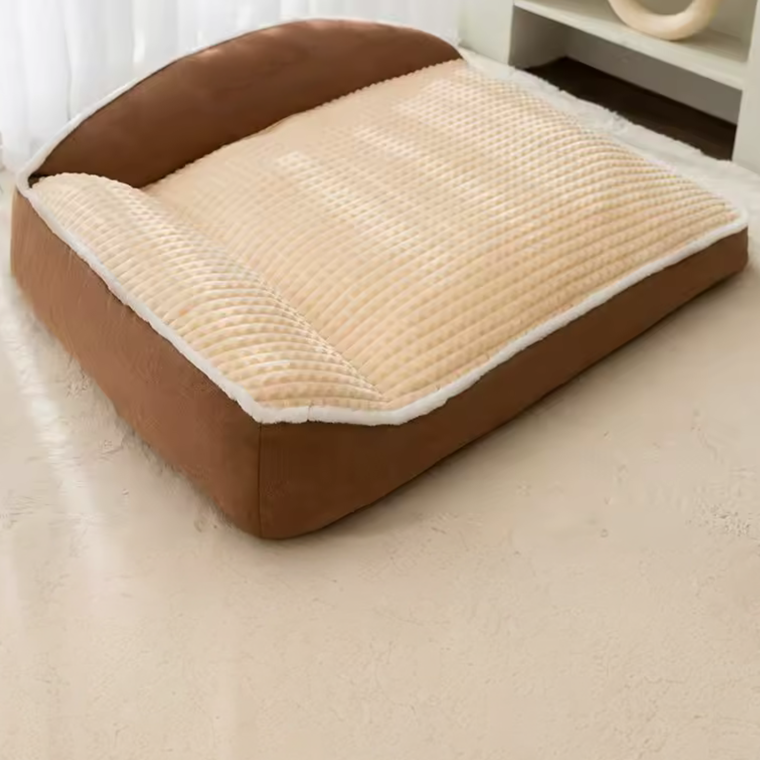 panier ComfortNest dans salon – couchage design et confortable pour chien