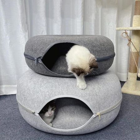 KittyHeaven® — Le lit tunnel anti-stress pour chats