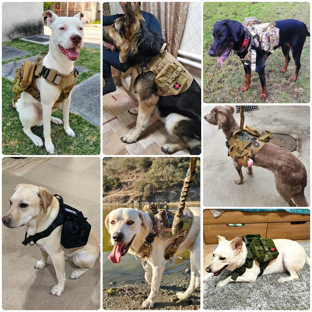 TactiDog™ - Harnais Militaire Tactique pour Chiens