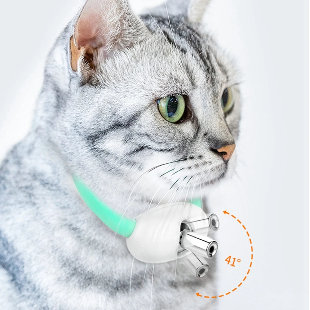 Collier Laser Automatique pour Chat - Divertissement et Exercice Sans Effort !