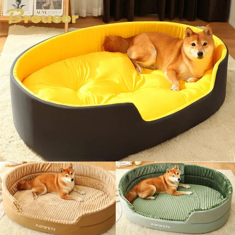 DreamPaws™ - Lit Douillet pour Chien avec Tissu Moelleux et Motifs Uniques