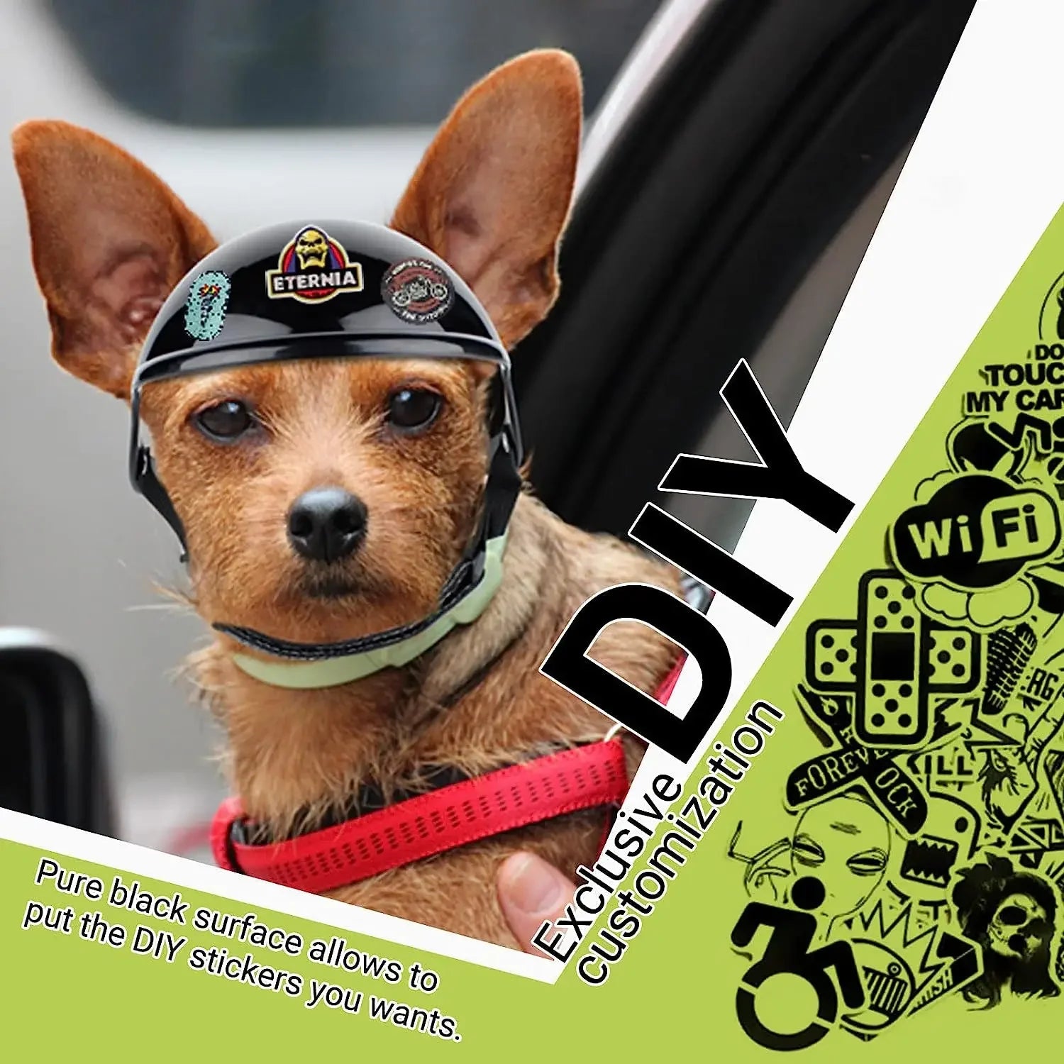 AdventureGear™ - Ensemble Casque et Lunettes de Protection pour Chiens